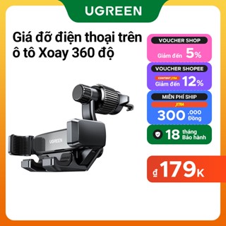 UGREEN Ốp Điện Thoại Gắn Giá Đỡ Xoay 360 Độ Để Xe Hơi Cho iPhone 15 14 13 Pro Max Xiaomi Samsung°Giá Đỡ Điện Thoại Có Thể Xoay Được Tiện Dụng