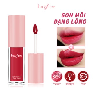  Bayfree Liquid Cheek & Lip Stain Sắc Tố Cao Chống Chuyển Đổi Juicy Watery Lip Tint Chống Thấm Nước Lâu Dài Chất Lỏng Trang Điểm Môi 