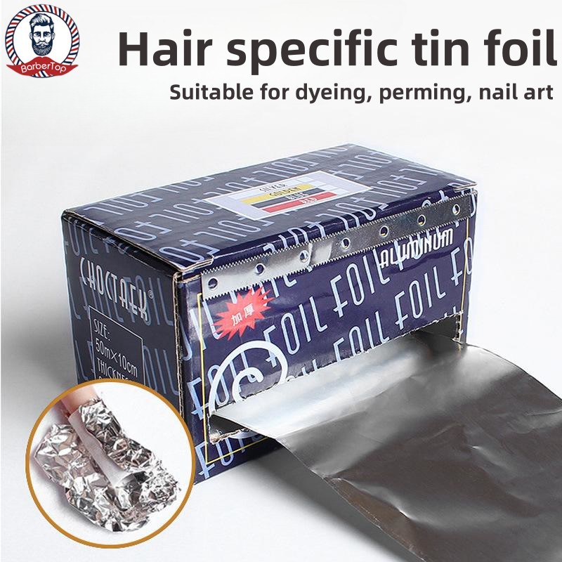 Thuốc Nhuộm Tóc Đùi Giấy Bạc Bóng Phiên Bản Dày Có Thể Xoắn Và Gấp Đa Năng Và Được Sử Dụng Để Loại Bỏ Giáp Thiếc Lá