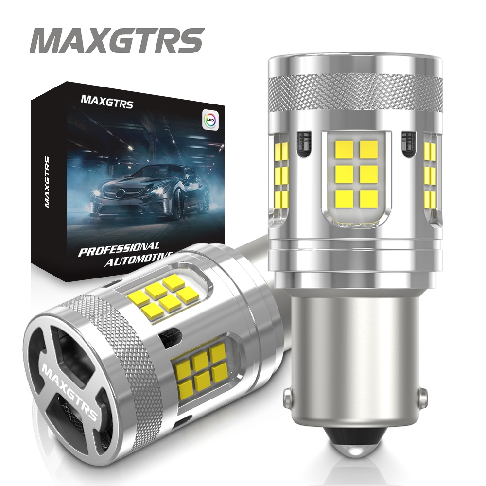 Maxgtrs 2x 1157 7443 BAU15S LED Canbus 1156 PY21W BA15S 7440 W21W Đèn báo rẽ ô tô