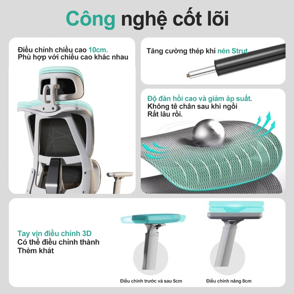 BRTHORY ghế công thái học ghế văn phòng ngã lưng ghế công thái học ghế xoay văn phòng computer chair chair office Hỗ trợ thắt lưng thoải máiGhế sếp đa năng chất lượng cao | BigBuy360 - bigbuy360.vn