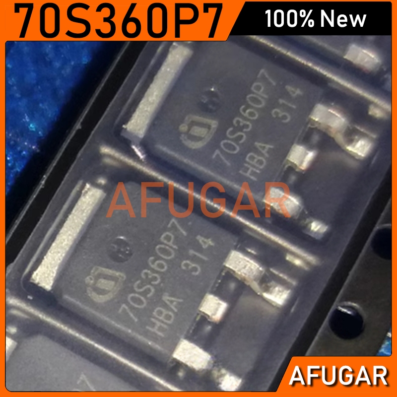 5 / 10 Chiếc 70S360P7 TO-252 IPD70R360P7S TO252 SMD 700V / 34A Điện Transistor Mới Ban Đầu