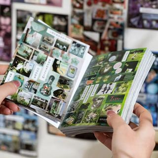 Ohaya | Cổ Hương Vị Miếng Dán Sách Phong Cảnh Thực Phẩm Bán Hàng Đại Cắt Dán Sách Tự Làm Nhật Ký Sổ Tay Thung Lũng Megu Thẻ Miếng Dán Trang Trí