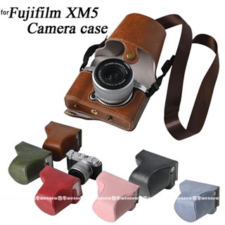  Dành Cho Fujifilm X-M5 Túi Máy Ảnh Da Pu Vỏ Máy Ảnh Túi Bao Fujifilm XM5 Vỏ Phụ Kiện Máy Ảnh 