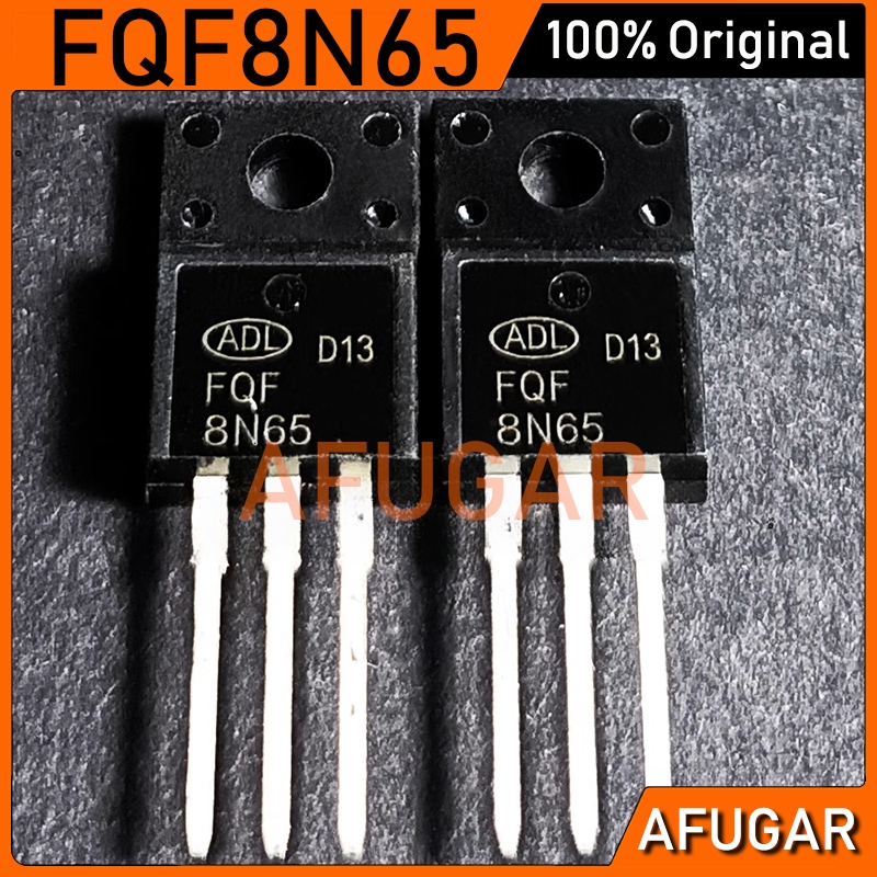 5 Chiếc FQF8N65 TO-220F FQF 8N65 TO220F 8A / 650V N-channel MOSFET Transistor Mới nguyên bản