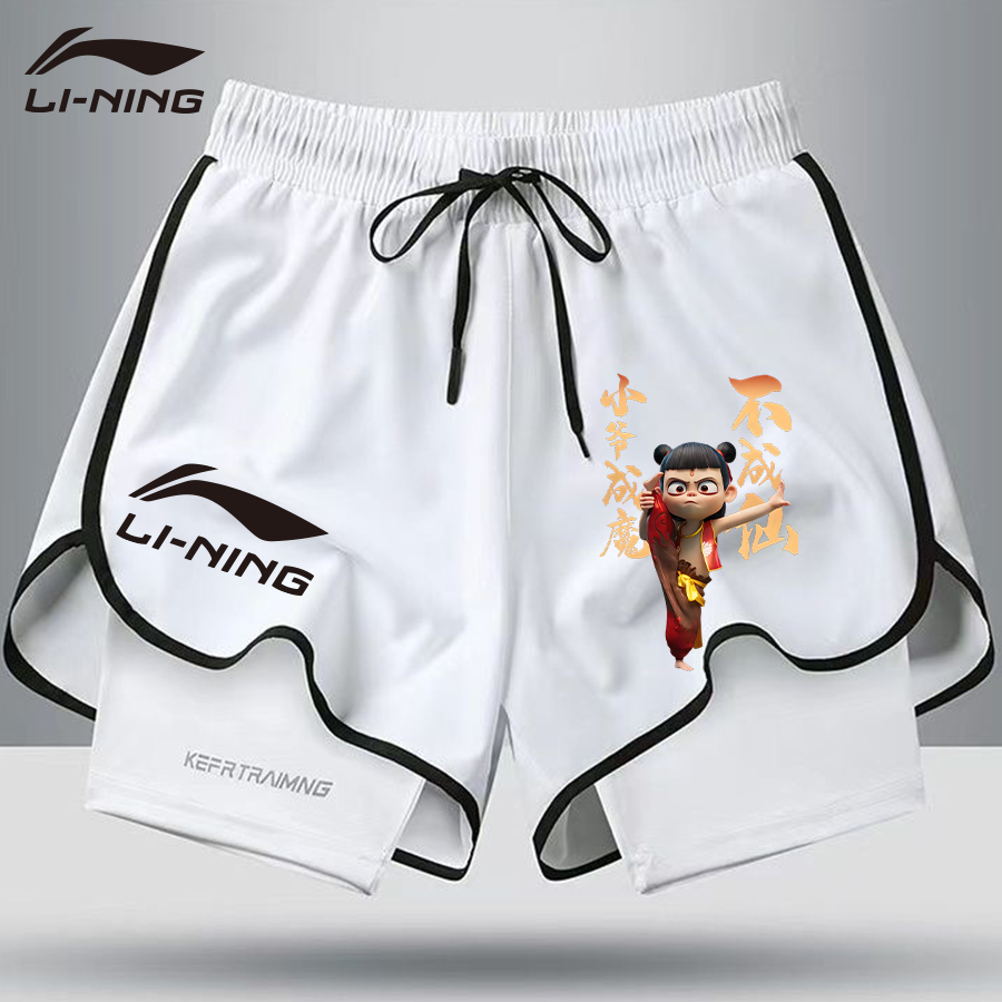 Quần short cầu lông li ning 2025 Quần short cầu lông mới dành cho nam và nữ thể thao chạy bộ quần sh