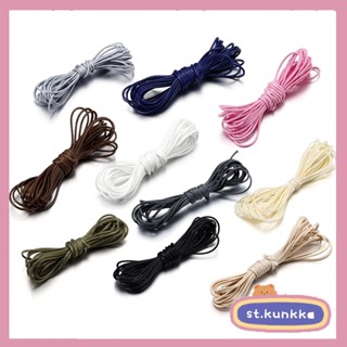 St.kunkka 0.5-2.0mm 10M Dây Cotton Đính Hạt Vòng Cổ Dây DIY Hàn Quốc Bện Sáp Dây Để Làm Đồ Trang Sức