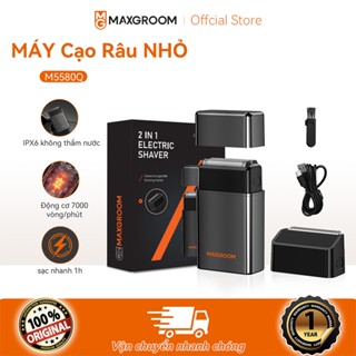 MAXGROOM máy cạo râu mini lưỡi kép tự mài  IPX6 không thấm nước Đi du lịch xách tay hiệu quả cạo râu cho nam giới máy cạo râu cho nam cạo râu máy máy cạo râu giá rẻ dao cạo râu tự động dụng cụ tỉa lông mũi cao cấp
