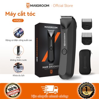  【Maxgroom  Máy tỉa lông toàn thân cho nam chống nước IPX7 vùng kín có đèn LED máy cạo râu 
