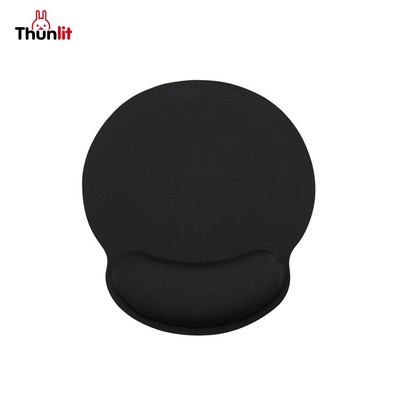 Tấm lót chuột công thái học Thunlit có kê tay cho bàn làm việc, tấm lót chuột chơi game màu đen, tấm lót chuột trường học, văn phòng, bán buôn