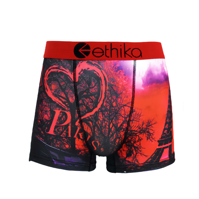 Ethika Nam Phong Cách Mỹ Ngắn Quyền Anh Size Up Quần Lót Nylon Nhanh Khô Thoáng Khí HipHop Đường Phố