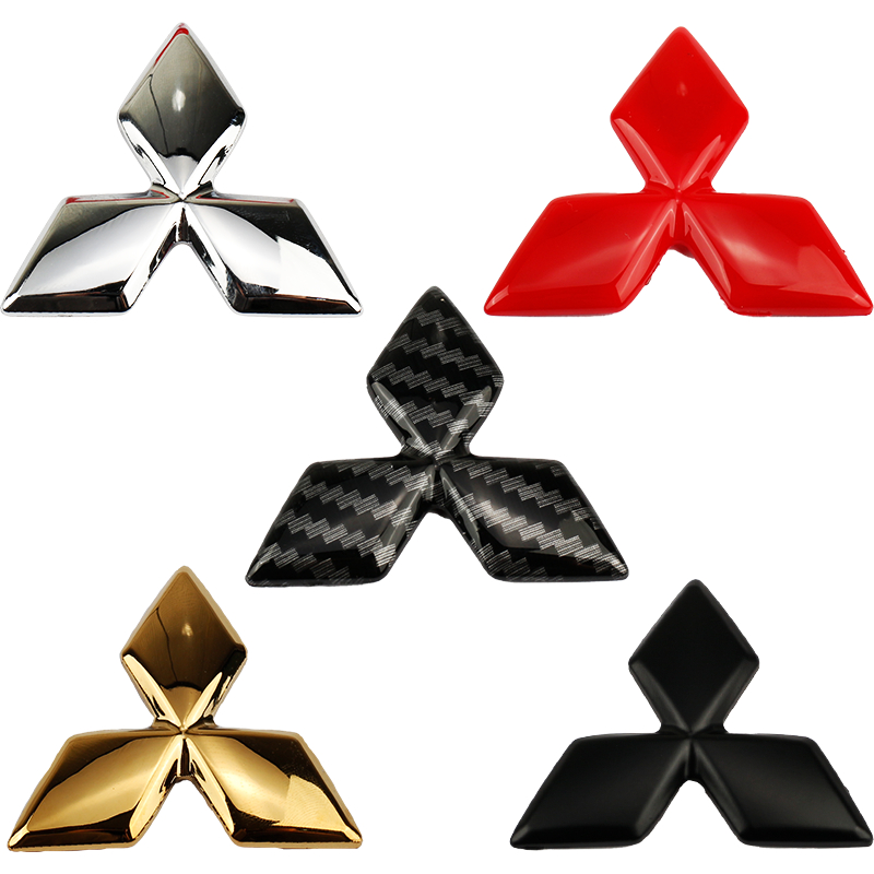 [Mitsubishi] 1 x ABS Mitsubishi Logo Vô Lăng Biểu Tượng Huy Hiệu Đề Can Bao Da Phong Cách Cho Mitsub