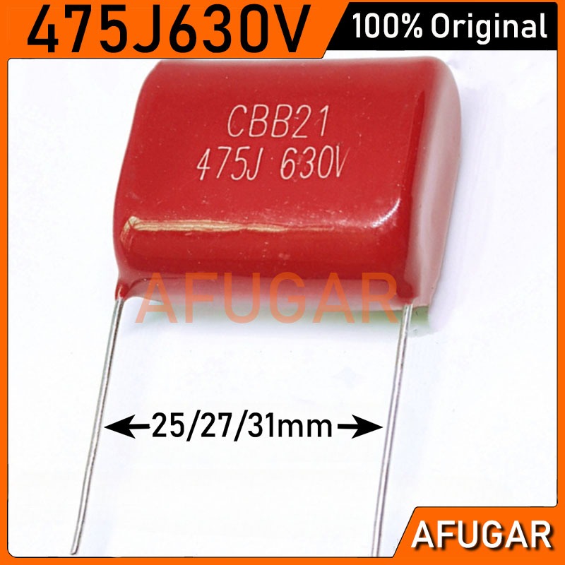 2 Chiếc CBB Tụ Điện 475J 630V 475K 4.7uF CBB22 475J630V 475K630V Tụ Điện Phim Polypropylen Kim Loại 