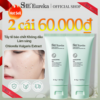 1PC 49.000₫ SHEEureka Chlorella Exfoliating dành cho mặt tẩy tế bào chết Kiểm soát dầu Làm sạch sâu | Tẩy tế bào chết thu nhỏ lỗ chân lông Tươi mới | Phù hợp với mọi loại da