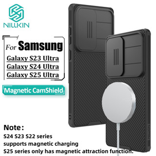 Ốp lưng từ tính Nillkin Samsung Galaxy S25 Ultra S25 + S24 Ultra S23 Ultra S22 Ultra Ốp lưng bảo vệ thanh trượt máy ảnh