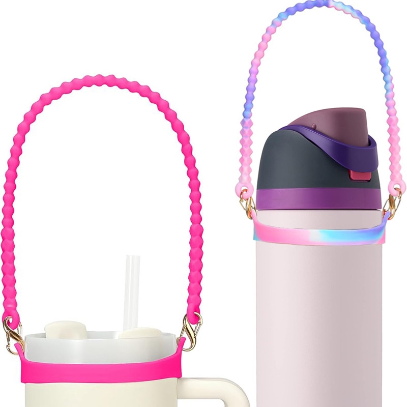 Dây đeo owala cho 12oz 16oz 24oz 32oz 40oz Tay cầm chai nước Chai silicon bền Giá đỡ dây đeo có dây 