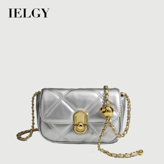  Dây chuyền kim cương IELGY Tất cả các trận đấu Quả bóng vàng nhỏ một vai Messenger Túi vuông nhỏ 