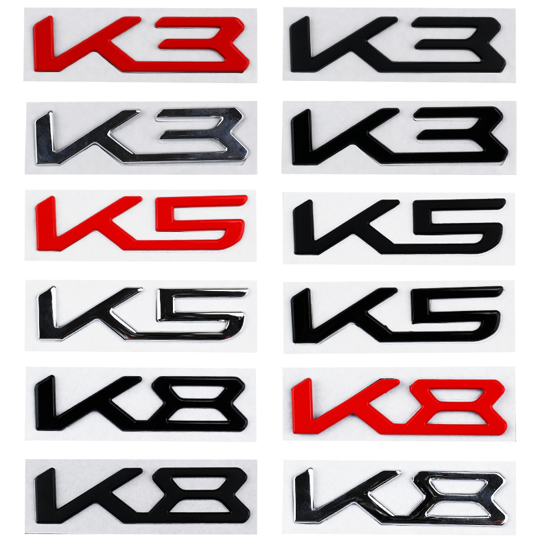 [Kia] Nhãn dán đề can đề can logo 3D Kia K3, K5, K8 mới cho Kia K5 K3 K8 Sportage 4 Rio 3 Picanto So