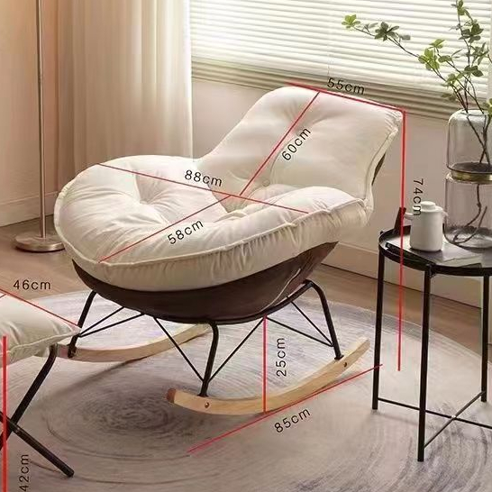 【giao hàng 24 giờ】Ghế Lười Phong Cách Bắc Âu Hình Quả Trứng Chim Cánh Cụt Sang Trọng Trang Trí Ban Công Phòng Khách Phòng Ngủ | BigBuy360 - bigbuy360.vn