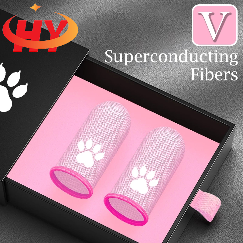 Hy Cat Cặp Đôi Trò Chơi Tay Cầm Điện Thoại Di Động Chơi Game Chống Mồ Hôi Ngón Tay Bao Găng Tay Màn Hình Cảm Ứng Ngón Tay Cái Tay Cầm Chơi Game