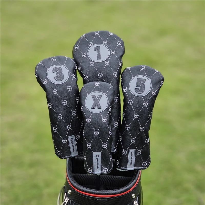 Mới TaylorMade Golf Club Cover 135UT Golf Wood Cover Da PU Golf Driver Golf Fairway Gỗ Golf Hybrid V