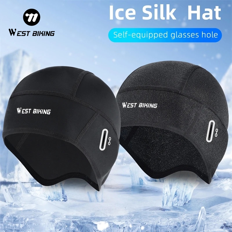 West BIKING Mũ nam mát mẻ Mũ xe đạp mùa hè Đi xe đạp Mũ xe đạp Xe máy Balaclava Ice Silk Thoáng khí 