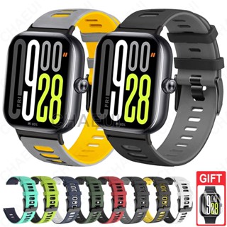  Dây đeo silicon Dây đeo đồng hồ hai màu Phụ kiện Vòng đeo tay cho Redmi Watch 5 4 3 Active Lite 
