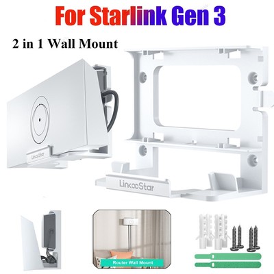 2in1 StarLink Gen3 Router Nguồn Điện Chân Đế Giá Đỡ Treo Tường Cho Internet StarLink Bộ Vệ Tinh