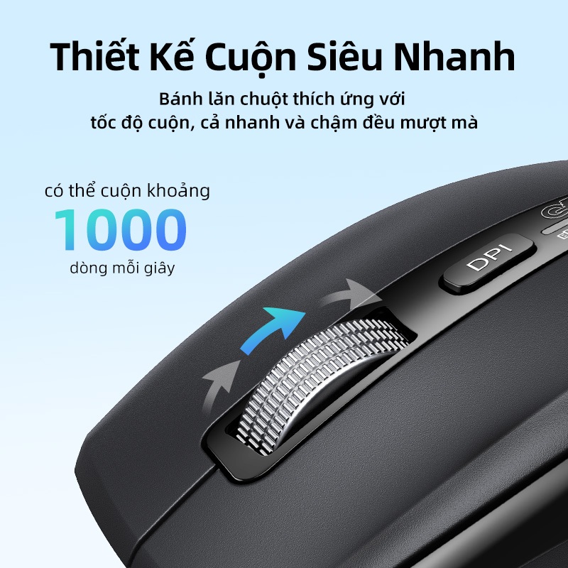 Chuột không dây cuộn siêu nhanh UGREEN Bluetooth 5.4 2.4G Công thái học 5000DPI cho máy tính bảng MacBook Máy tính xách tay Máy tính chuột | BigBuy360 - bigbuy360.vn