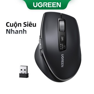 Chuột không dây cuộn siêu nhanh UGREEN Bluetooth 5.4 2.4G Công thái học 5000DPI cho máy tính bảng MacBook Máy tính xách tay Máy tính chuột
