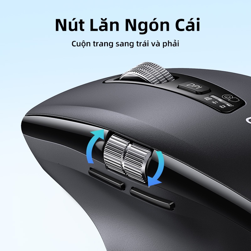 Chuột không dây cuộn siêu nhanh UGREEN Bluetooth 5.4 2.4G Công thái học 5000DPI cho máy tính bảng MacBook Máy tính xách tay Máy tính chuột | BigBuy360 - bigbuy360.vn