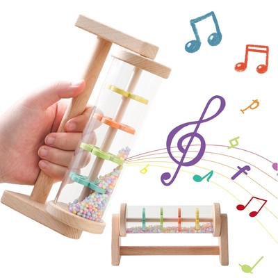 Cầu Vồng Đồng Hồ Cát Mưa Mưa Mưa Dính Đồ Chơi Âm Nhạc Âm Thanh Cho Trẻ Em Bé Giáo Dục Nhạc Cụ Vui Vẻ Quà Tặng