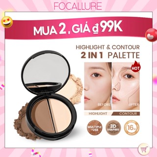 Bảng phấn trang điểm FOCALLURE bắt sáng và tạo khối 3 màu Bút đánh dấu