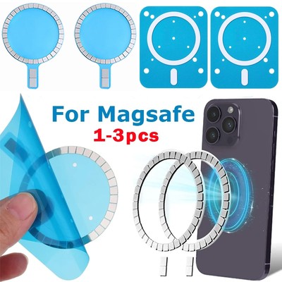 Hdoorlink 1 / 3 Miếng Dán Vòng Tròn Nam Châm Sạc Không Dây Nhẫn Từ Tính Miếng Dán Cho Mag-Safe Vỏ Điện Thoại