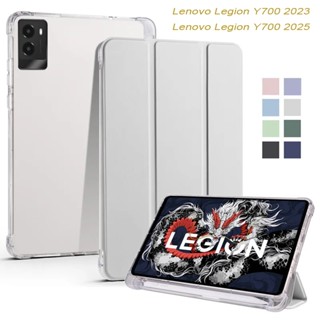 Legion Y700 2025 Ốp Lưng Có Giá Đỡ Bút Trifold Mềm Lưng Đứng Máy Tính Bảng Coque Cho Lenovo Legion Y700 2023 Y700 2025 Ốp Lưng 8.8 "
