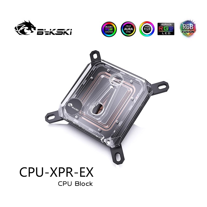 Khối nước CPU Bykski Sử dụng cho INTEL LGA 1151 1156 1700 1800 / 13900KS 0,08mm Microchannel AMD Ryz