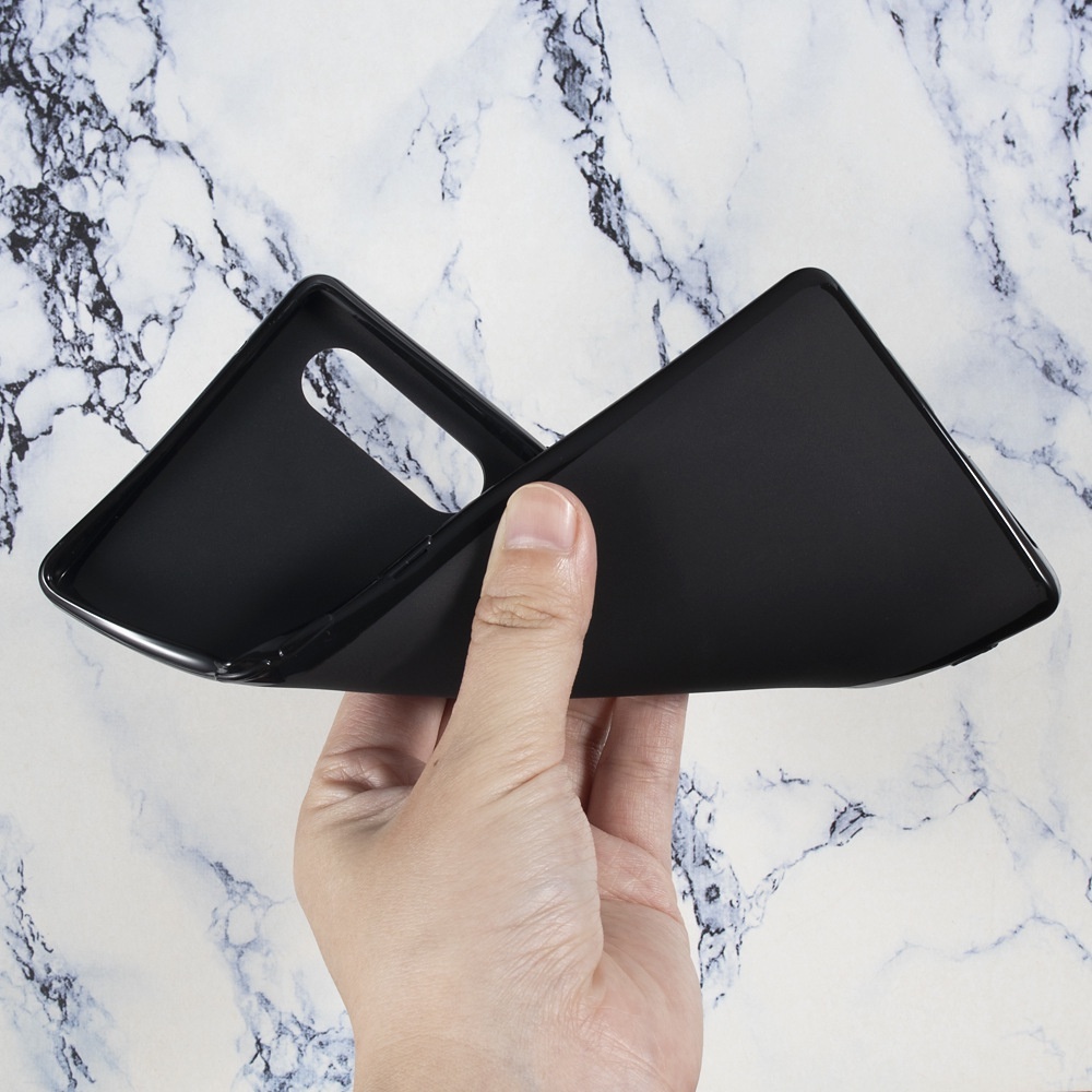 Ốp Điện Thoại Thời Trang Cho LG Velvet 5G Ốp Lưng Silicon TPU Mềm Trong Suốt Màu Đen