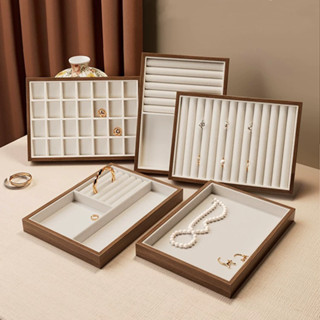 Hộp Trang Sức Quả óc chó Hạt Gỗ Trang Sức Khay Retro Trưng Bày Trang Sức Giá Đỡ Vòng Tay Vòng Cổ Vòng Bảo Quản Hộp Trưng Bày Ngăn Kéo Trang Sức Tổ Chức