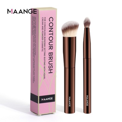 Bộ 2 cọ trang điểm ống đồng cao cấp MAANGE cọ che khuyết điểm chuyên nghiệp kèm hộp 52319