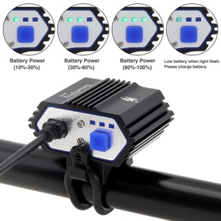 Đèn pha xe đạp SecurityIng BL03 700 Lumens Đèn pha xe đạp thay thế chạy bằng USB với 4 chế độ để đi đêm / ngoài trời / cắm trại
