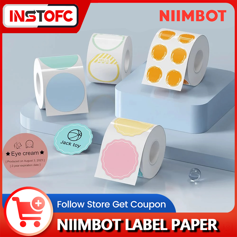 Giấy dán nhãn nhiệt tròn NIIMBOT B1 / B21 / B3S