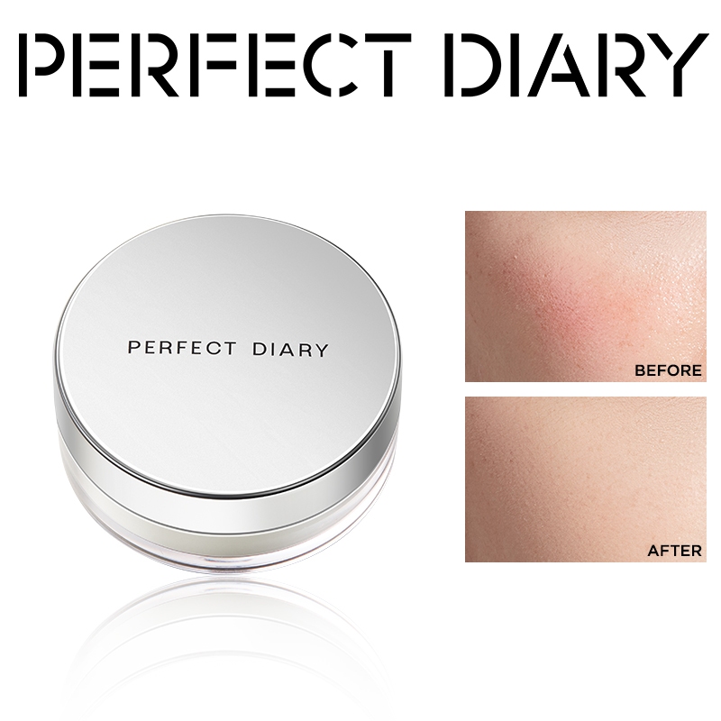  【NEW Phấn phủ kiềm dầu Perfect Diary phiên bản nắp bạc mới giữ nền lâu 7g 