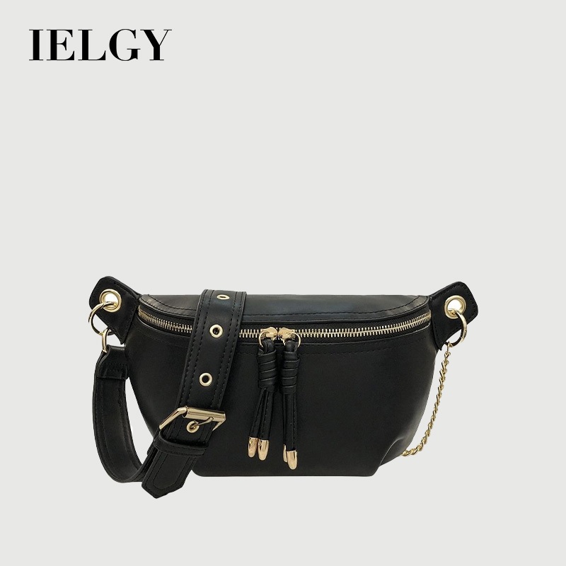 IELGY Túi Đeo Chéo Màu Trắng Dễ Phối Đồ Thời Trang Cho Nữ