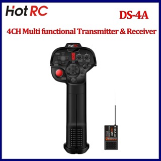  Hotrc DS-4A 4CH 2.4G Máy Phát Tay Đơn Hệ Thống Vô Tuyến 4 Kênh Với F-04A 4-12VDC Bộ Thu Pm Cho RC Xe Thuyền Mô Hình Robot Một Phần 