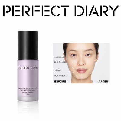 (For Livestream) Kem lót PERFECT DIARY Giữ ẩm phù hợp và điều chỉnh tông màu da 30ml