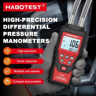  Habotest HT636 Đồng hồ đo áp suất kỹ thuật số Máy đo áp suất không khí Đồng hồ đo áp suất vi sai Bộ đo độ chính xác không khí 