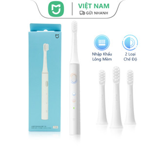 Bàn chải đánh răng điện Mijia Sonic T100 Bàn chải đánh răng tự động siêu âm USB chống nước có thể sạc lại