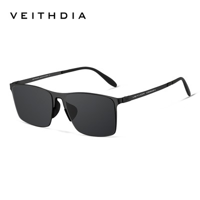 Kính râm phân cực Nylon độ phân cực cao bằng thép không gỉ vuông VEITHDIA dành cho nam có khả năng chống tia cực tím Thích hợp cho ngoài trời V8212