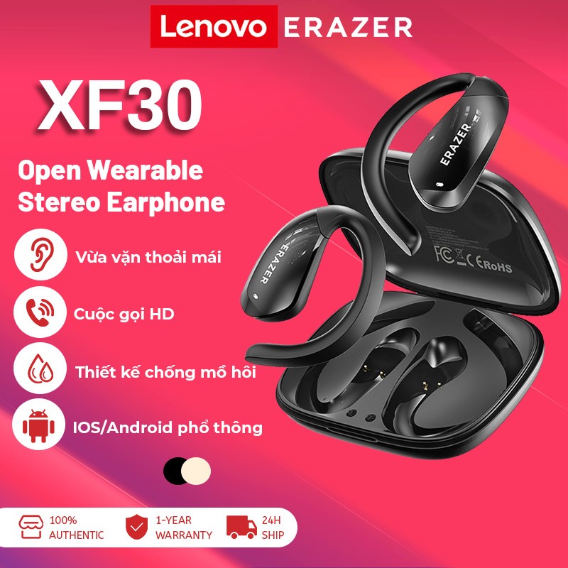 Lenovo ERAZER XF30 OWS Bluetooth 5.4 Tai nghe không dây Tai nghe âm thanh nổi 3D có Mic Hifi Music IPX6 Tai nghe thể thao chống nước | BigBuy360 - bigbuy360.vn