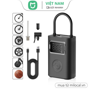 Máy bơm hơi lốp Mijia 2 Pro, với đồng hồ đo áp suất lốp kỹ thuật số và đèn LED, Máy nén khí 150PSI cho ô tô và xe đạp xe máy